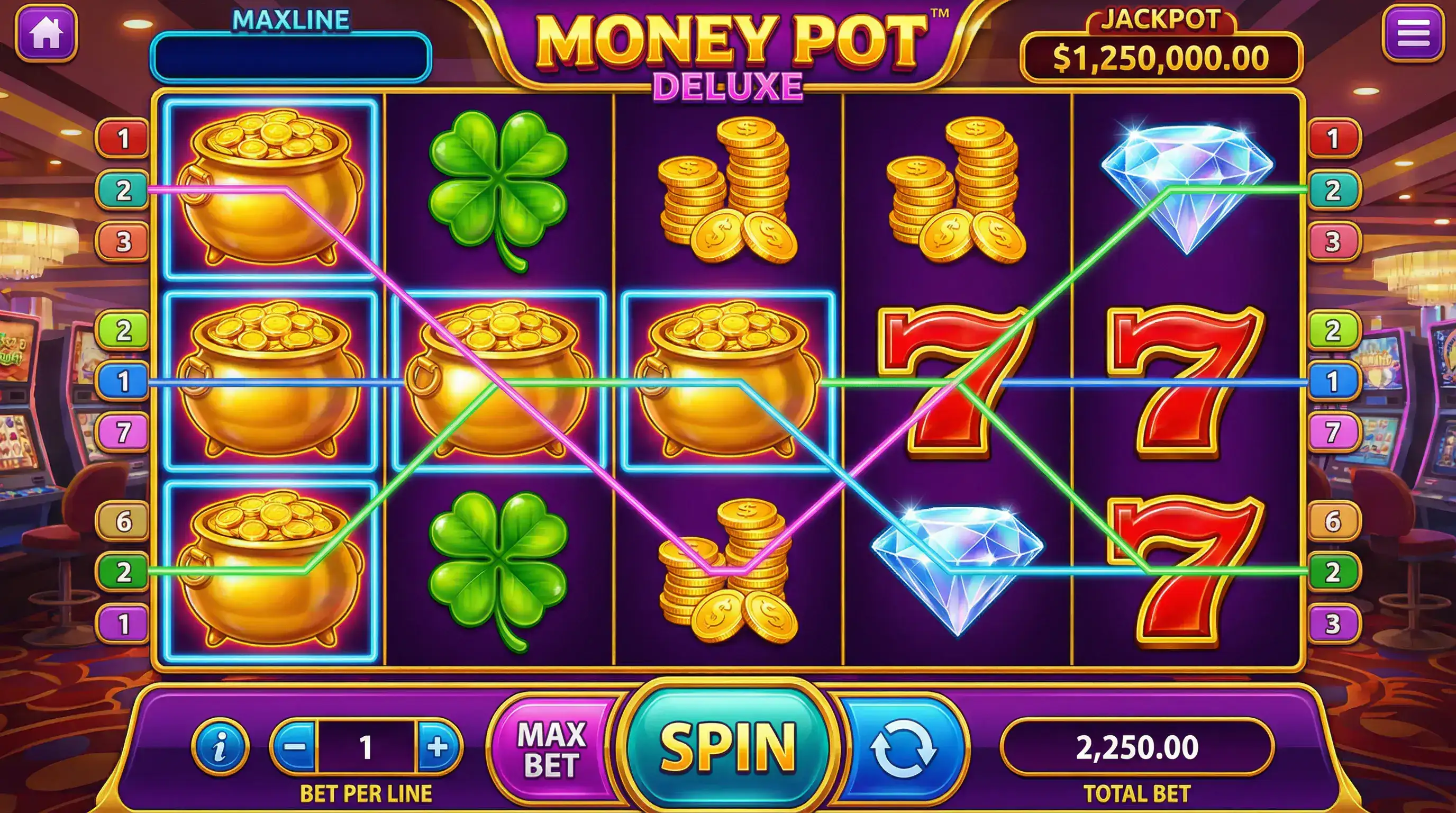 Money Pot Deluxe caça-níqueis jogo